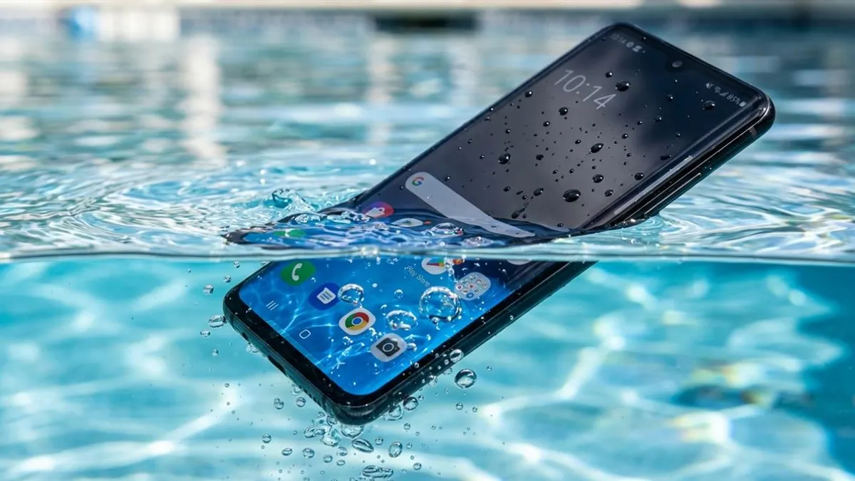 Celular a prova d'agua pode molhar