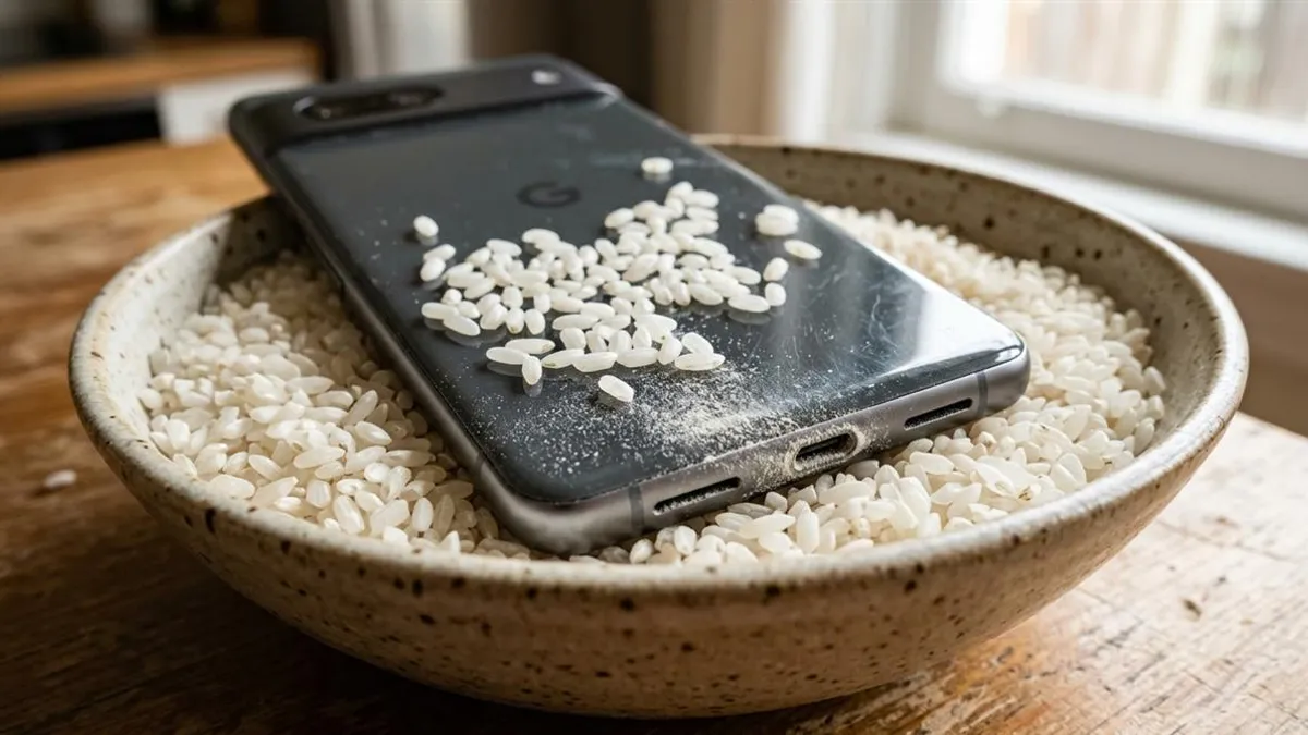 Celular no arroz funciona ou estraga