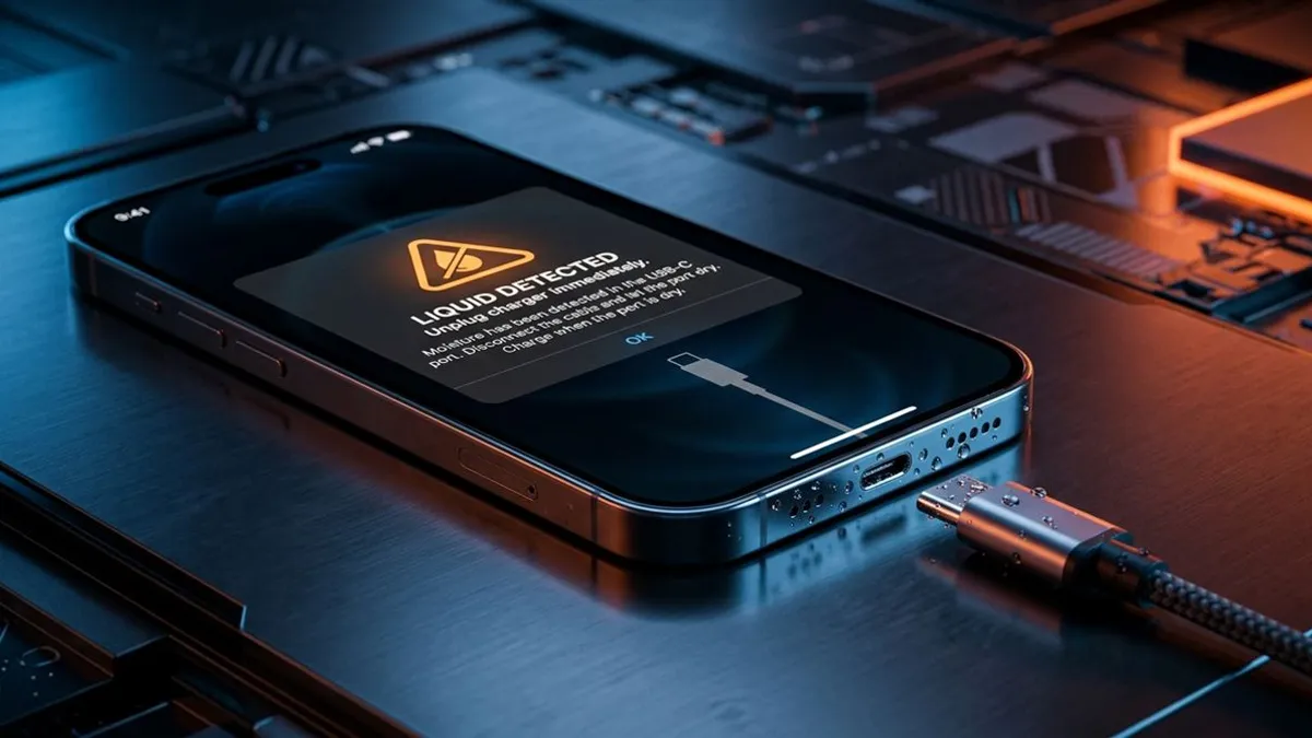 Umidade detectada na porta USB